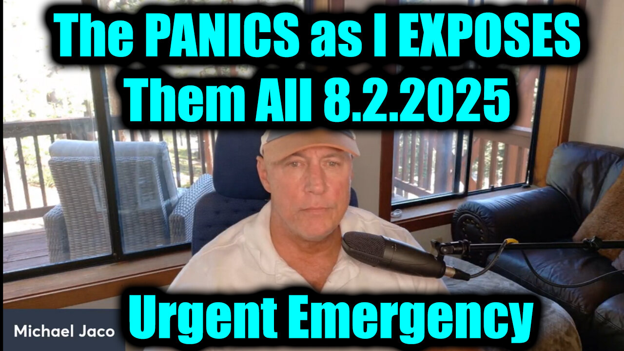 The PANICS as I EXPOSES Them All. 8-2-25-AT-1PM-CST-30A-EST #TRUTH