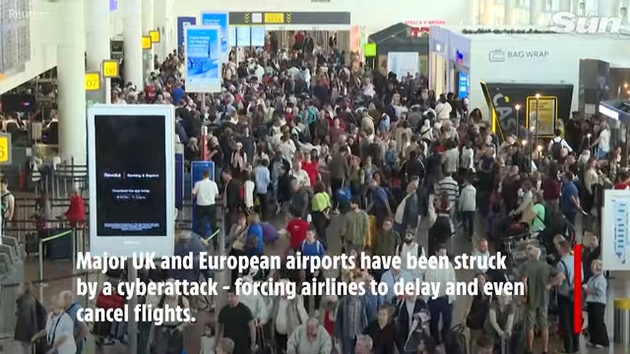Cyberattack sparks delays and cancellations at Heathrow and major European airports