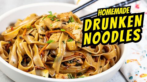 Drunken Noodles (Pad Kee Mao) Best Thai Stir Fry Dinner