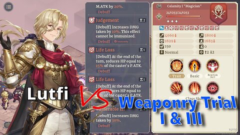 Lutfi VS Weaponry Trial 1 & 3 | Sword of Convallaria