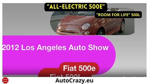 Fiat 500e & 500L Highlights | Electric Style & Italian Versatility (LA Auto Show 2012)
