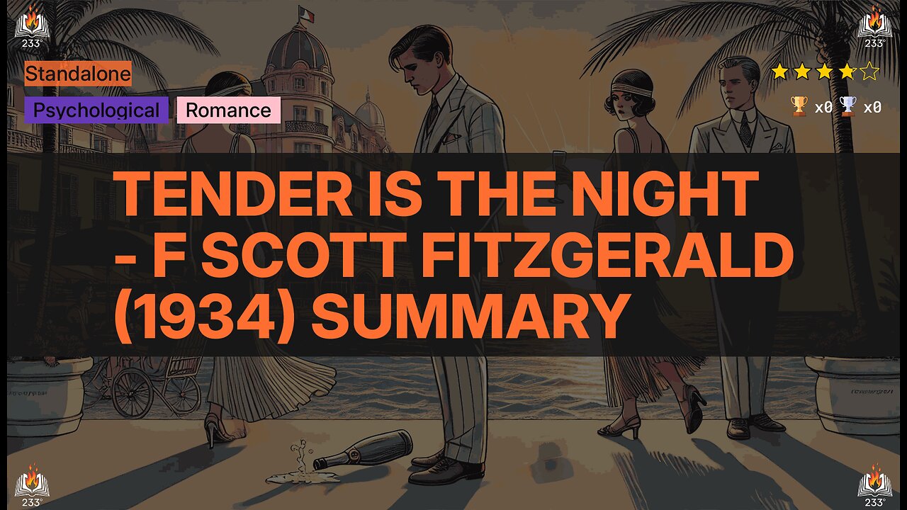 Tender is the Night - F Scott Fitzgerald (1934) Summary