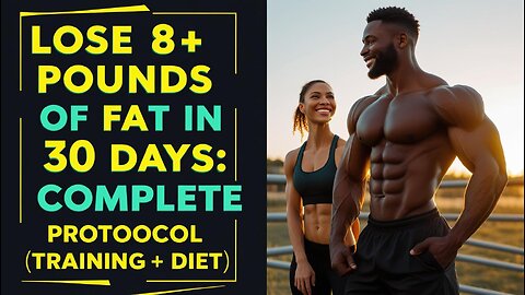 Lose 8+ Pounds of Fat in 30 Days: Complete Protocol (Training + Diet)