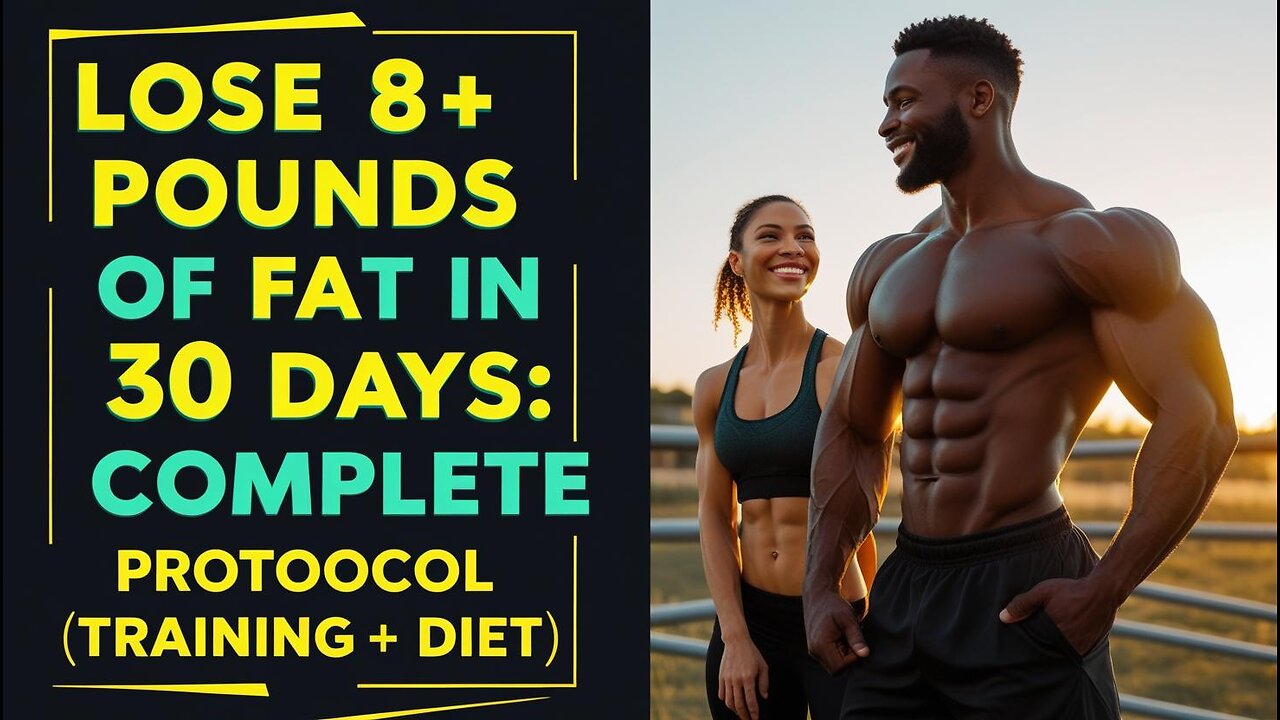 Lose 8+ Pounds of Fat in 30 Days: Complete Protocol (Training + Diet)