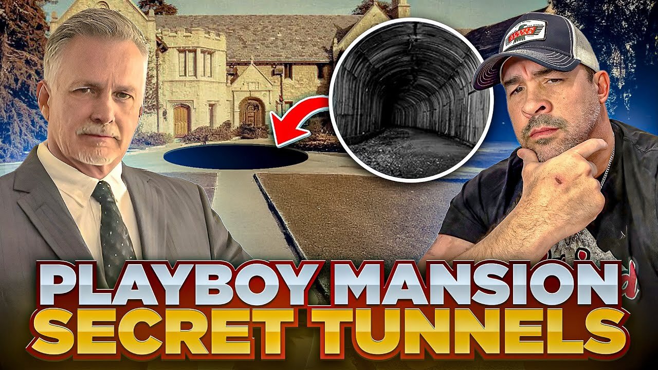 THE PLAYBOY MANSIONS SECRET TUNNELS..INSIDE HUGH HEFNERS DARK & HIDDEN UNDERGROUND WORLD