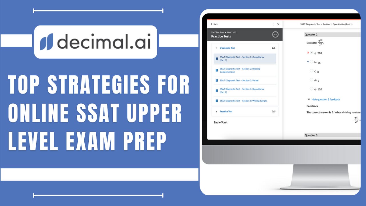 SSAT Upper Level Prep Online