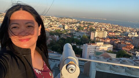 “Sunrise from Amoreiras 360° – Stunning Lisbon Panoramic Views! 🌅🏙️”