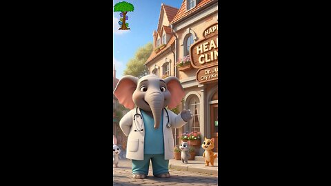 The elephant became a doctor. #cartoon #cartoonstory #facts #childrensbook