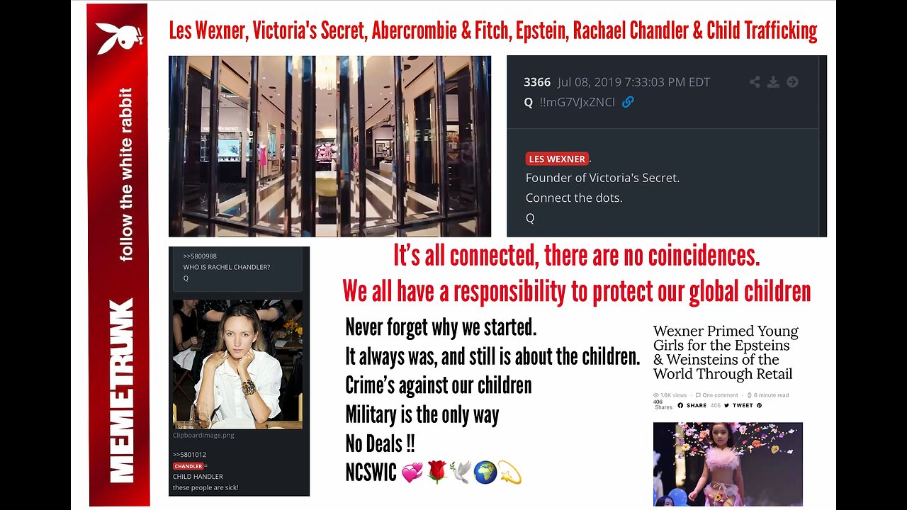 Rachel Chandler - Child handler for traffickers and elite pedophiles !!