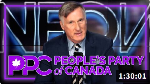 Leader of the People's Party of Canada (PPC) Maxime Bernier up against the Globalists