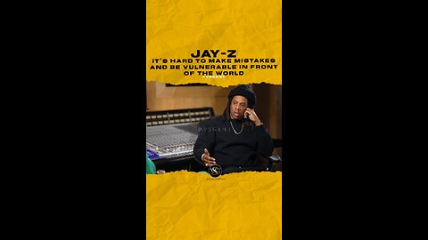 @jayz It’s hard to make mistakes and be vulnerable in front of the world