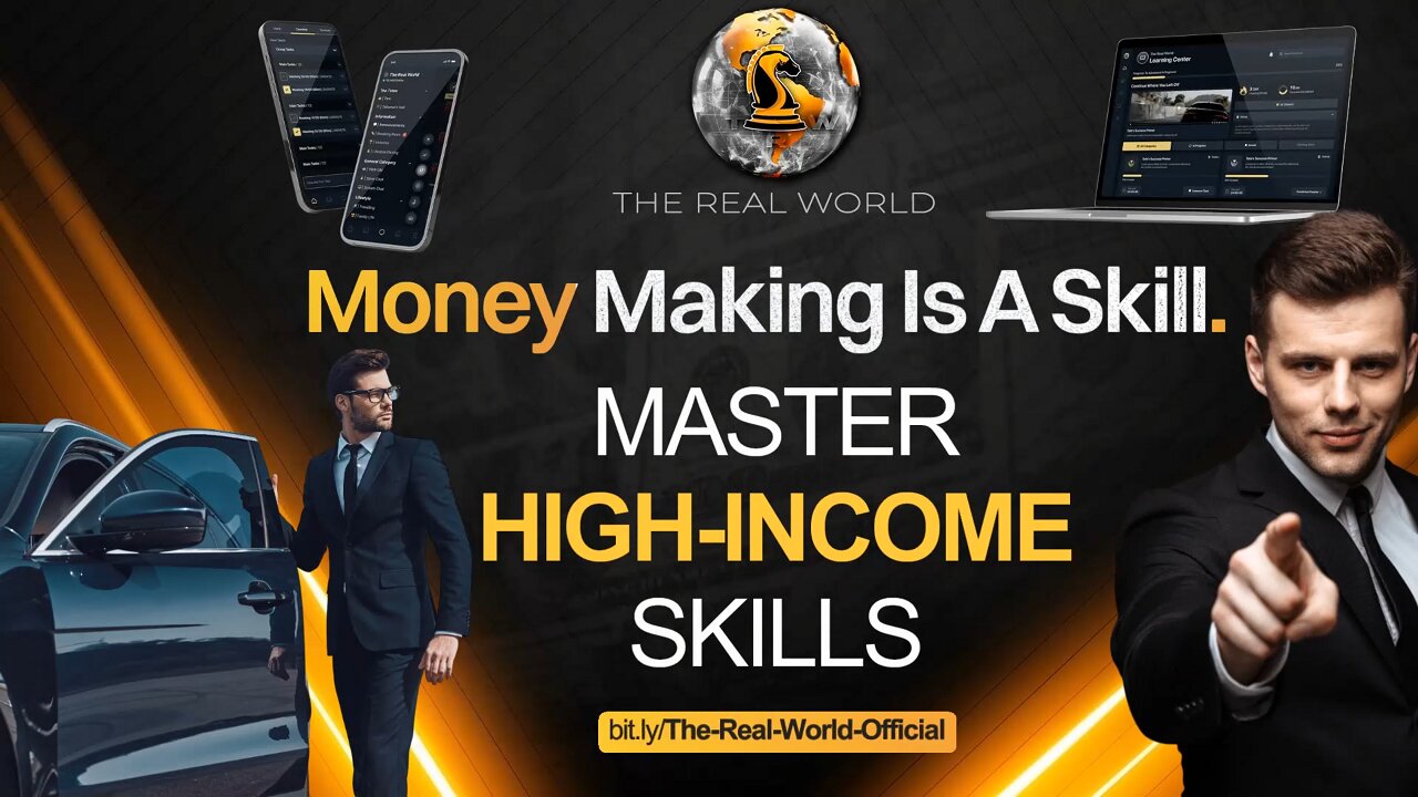 Join The Real World – Master High-Income Skills | 12+ Wealth-Creation Methods & Daily Mentorship