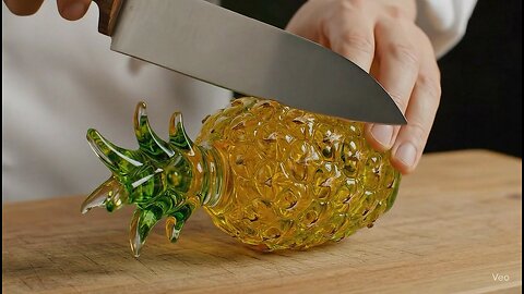 Cutting Glass Blueberry ASMR Calm your Mind #ai #aiart #glasscutting #satisfying #asmrsounds