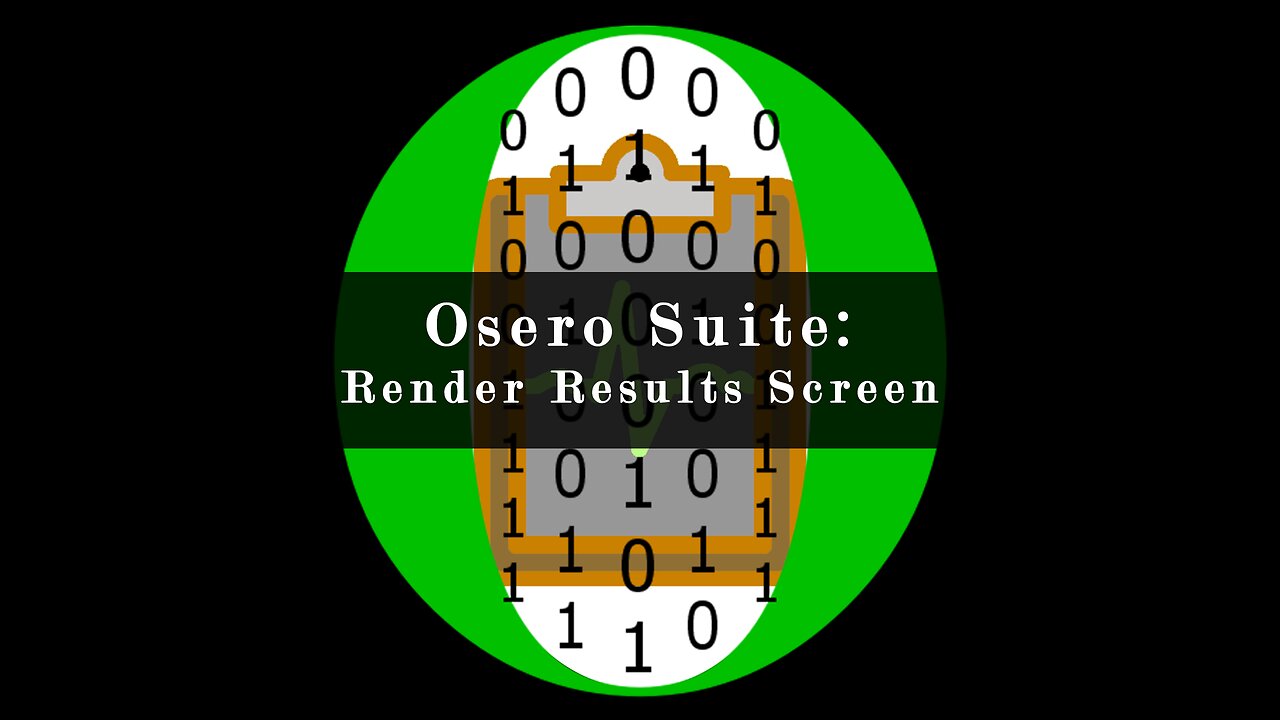 Osero Suite: Render Results Screen Tutorial