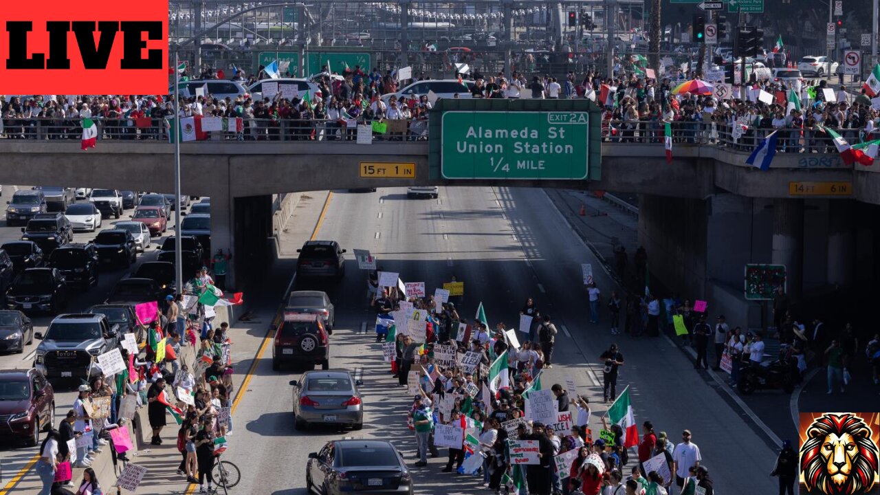 LIVE Los Angeles Protests Sunday Coverage - LYONCAST