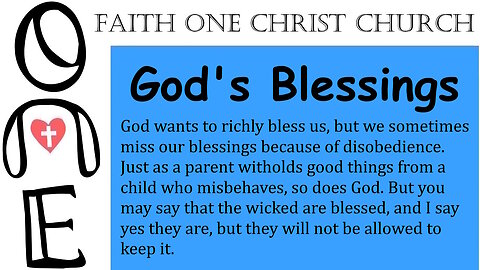 God's Blessings