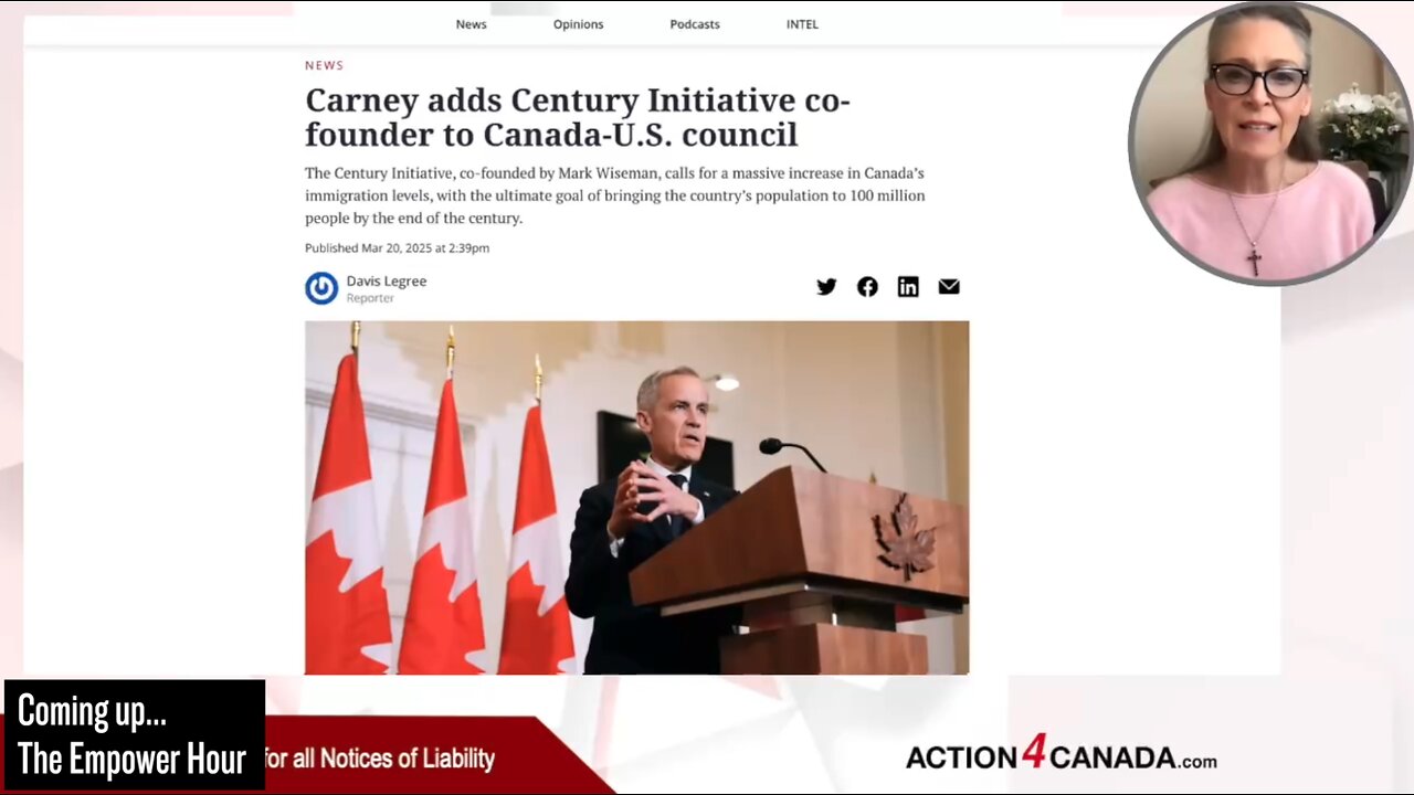Carney Planning On Bringing In 100 Million People To Canada
