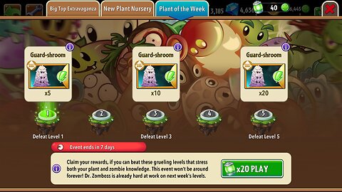 Plants vs Zombies 2 - Plant of the Week - Guard-shroom - October 2025