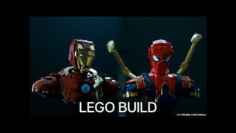 Let’s Build LEGO Iron Spider-Man & Iron Man Busts Relaxing LEGO Speed Build Marvel LEGO