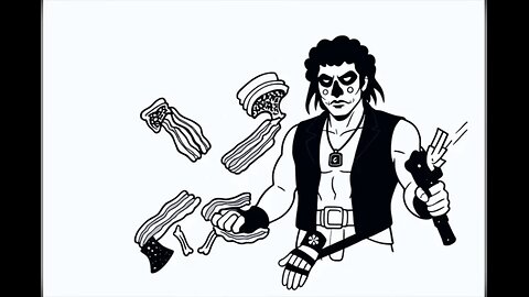 Juggler black n white