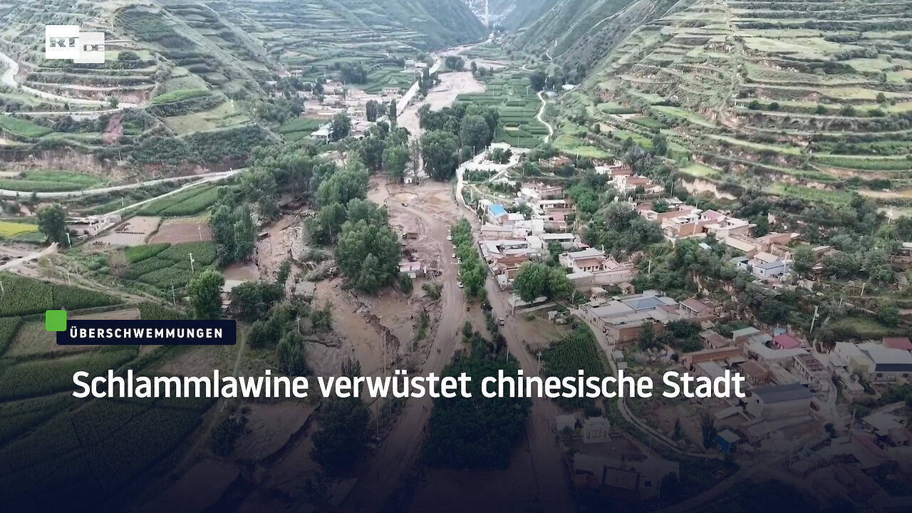 Schlammlawine verwüstet chinesische Stadt