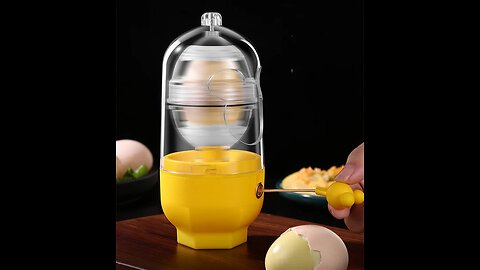 Golden Egg Maker, Mix Yolk and Eggwhite with Pulling Rope, for Breakfast, Family Gathering, Party
