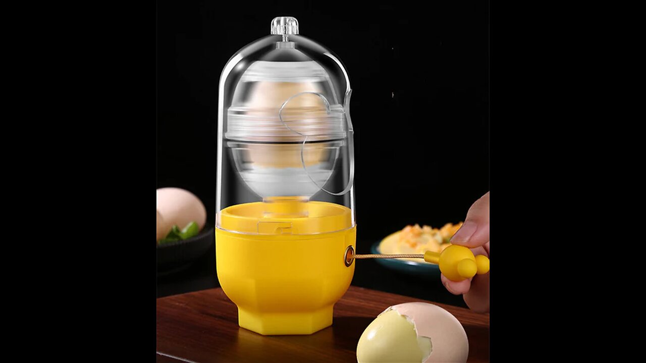 Golden Egg Maker, Mix Yolk and Eggwhite with Pulling Rope, for Breakfast, Family Gathering, Party