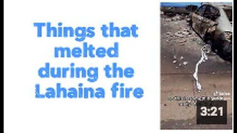"Lahaina Fire: Items That Succumbed to the Heat"