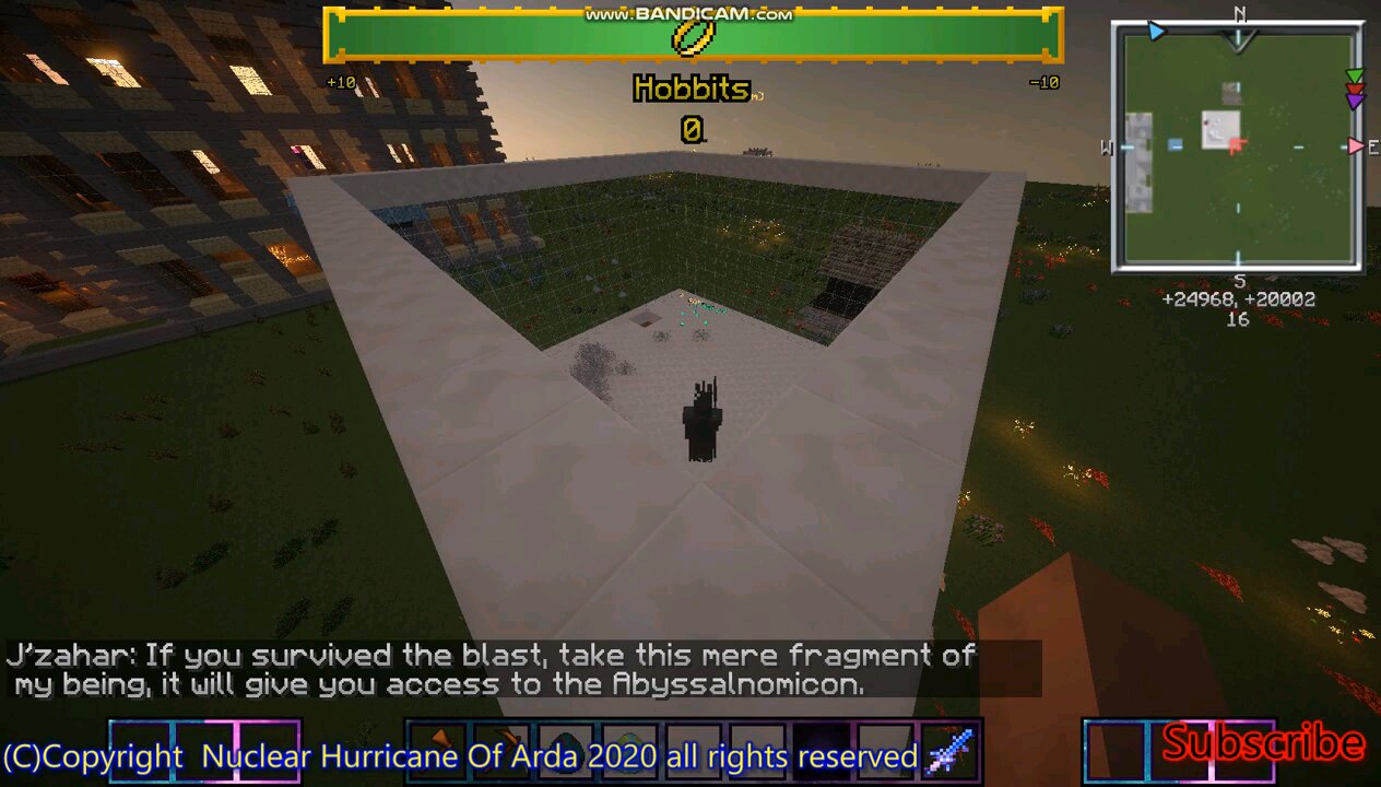 Minecraft Mob Battle Sauron vs J'zahar, Gatekeeper Of The Abyss