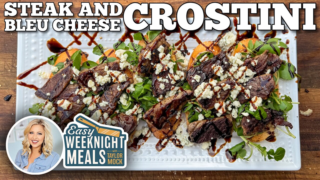 Steak and Blue Cheese Crostini | Blackstone Griddles