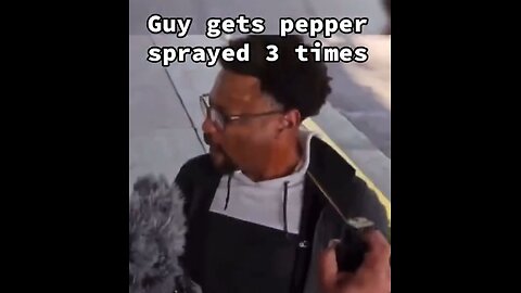 Man gets pepper sprayed 3 times for assaulting man with camera
