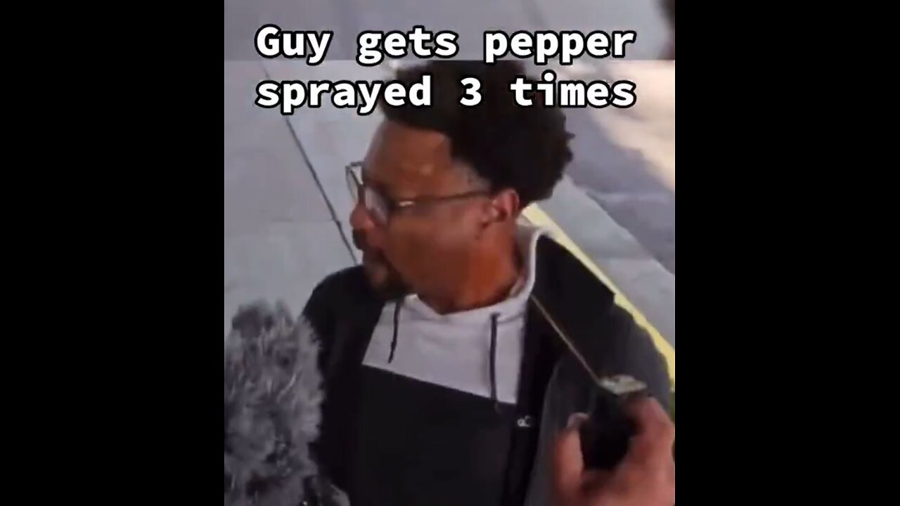 Man gets pepper sprayed 3 times for assaulting man with camera