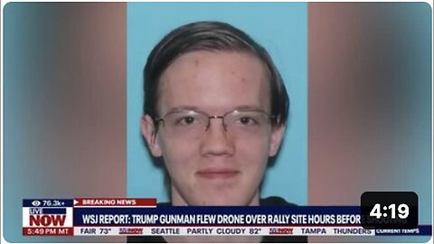 "Alleged Gunman Flew Drones over Rally Site, Linked to Trump as Patsy"