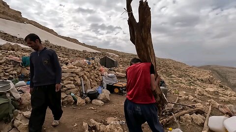 Journey through Snow and Secrets: Revealing the Concealed Belongings of the Nomadic Family