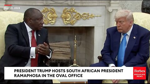 WATCH LIVE: President Trump Hosts South African President Ramaphosa In The Oval Office
