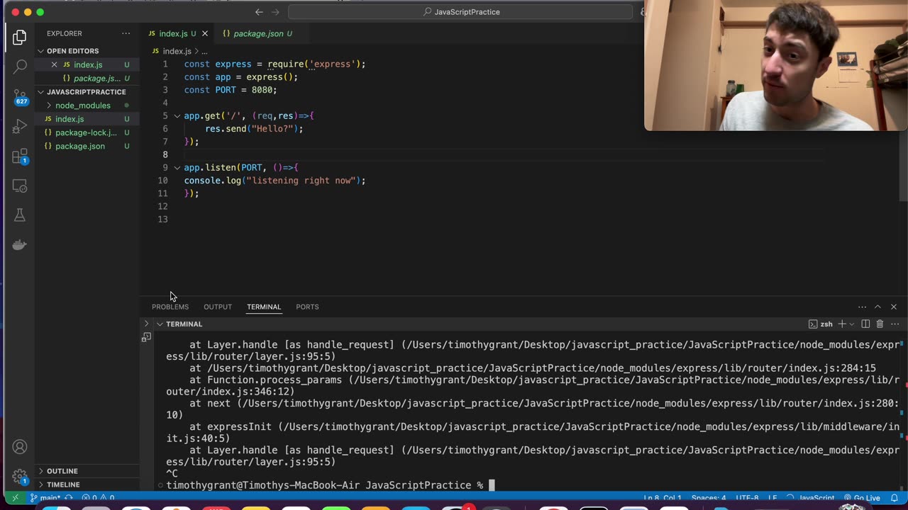 Setting Up Node JS Server