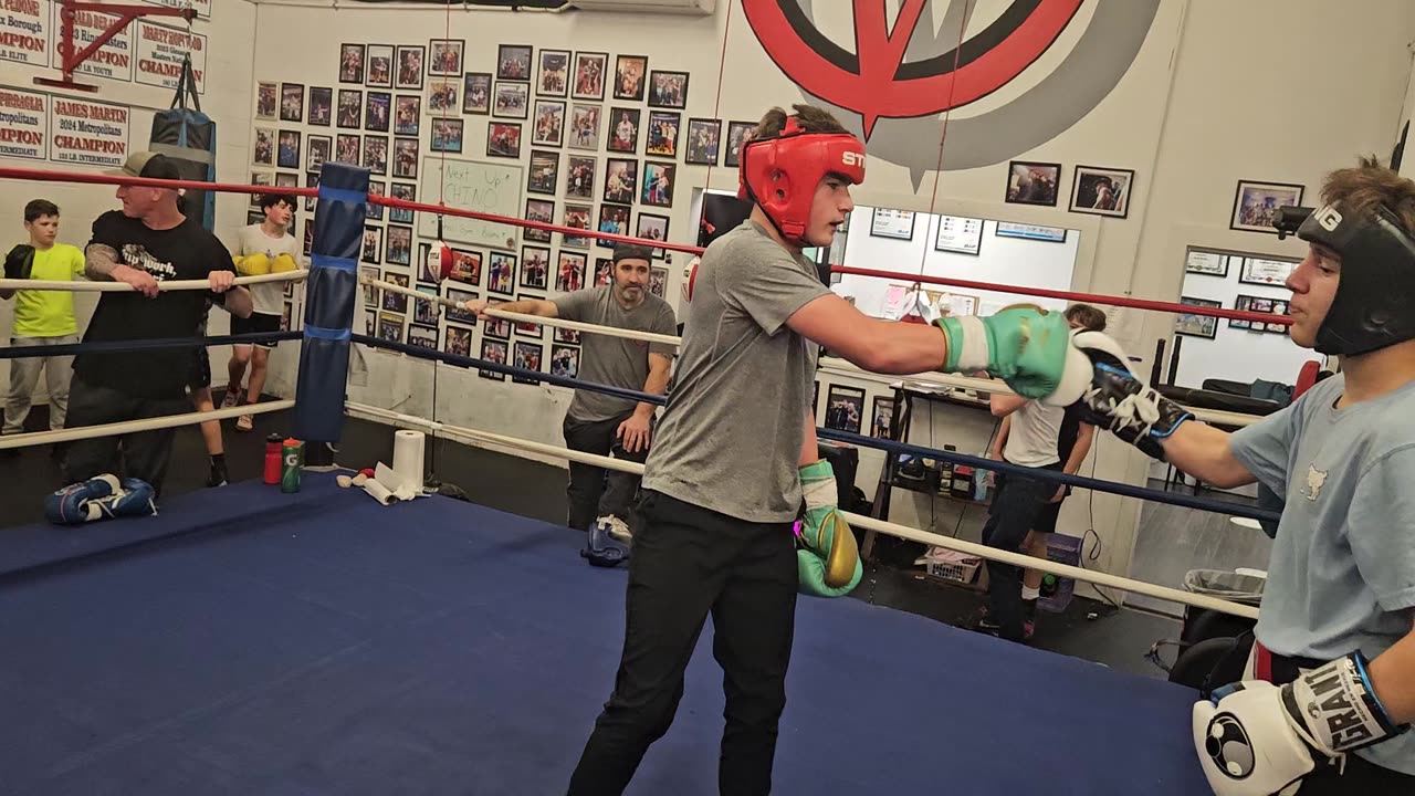 Joey sparring Myles 1. 3/25/25