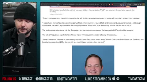 Democrats Quit Party Over Charlie Kirk Assassination, Join GOP | Tim Pool