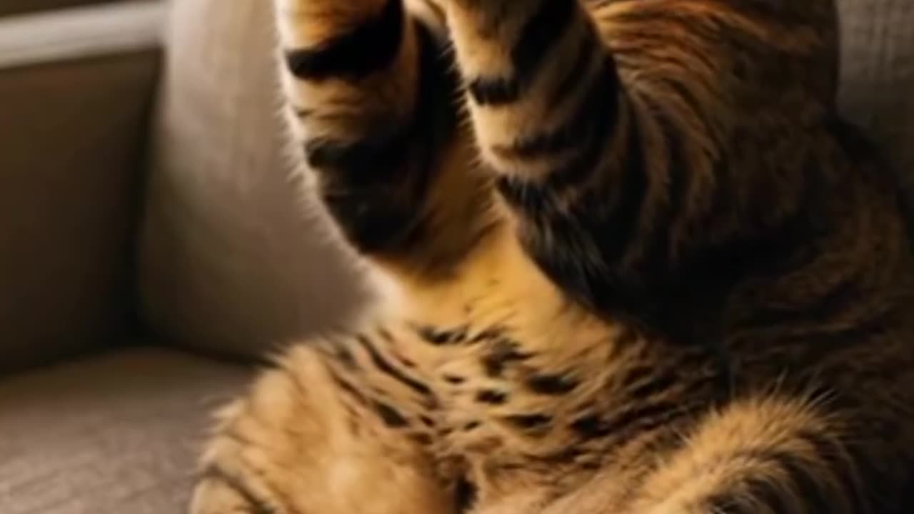 The cat drinks beer