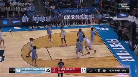 men’s march madness North Carolina vs. San Diego State extended highlights