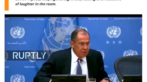 Sergey Lavrov undeniably possesses a sharp sense of humor.