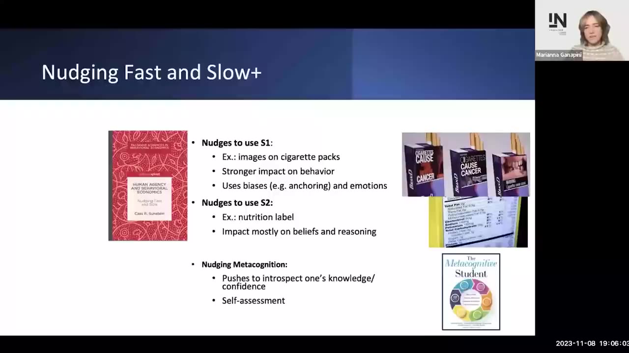 "Nudging" - Using AI to guide people's behavior in a positive direction - Marianna B. Ganapini is an associate philosophy professor at Union College (USA)