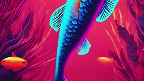 Fish swimming in the rivers of Venus