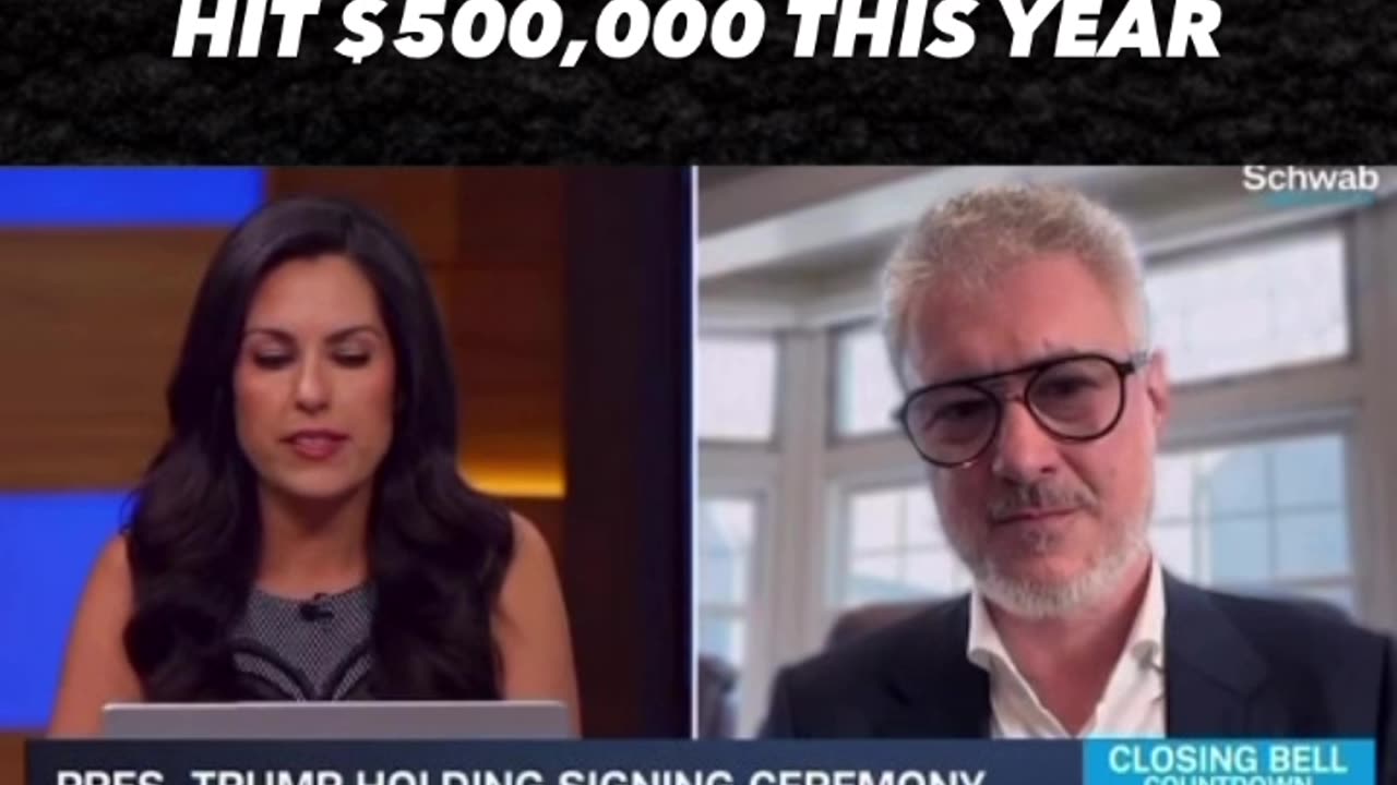 Schwab guest Les Borsai says Bitcoin could get to $500,000 this year
