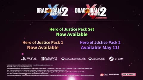 Dragon Ball Xenoverse 2 - Official Hero of Justice Pack 2 Launch Trailer-aq