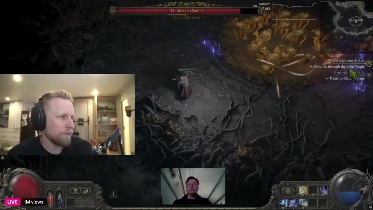 Elon Tries to Prove He's a World-Class Gamer as Chat Berates Him for Ignoring His 16 Kids