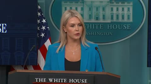 Karoline Leavitt holds briefing as anti-ICE protests spread