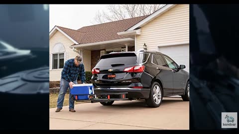 CURT 18153 60 x 24-Inch Basket Hitch Cargo Carrier, 500 lbs Capacity, Black Ste