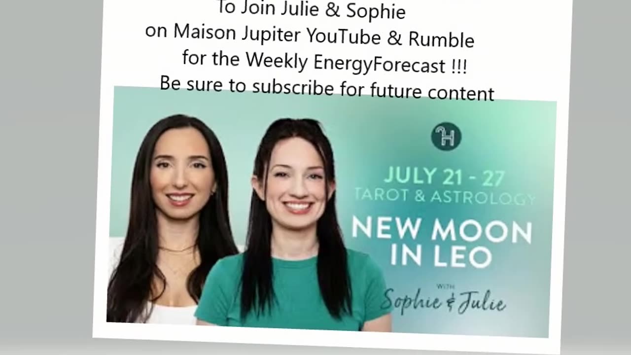 Weekly Energy Forecast with Julie & Sophie