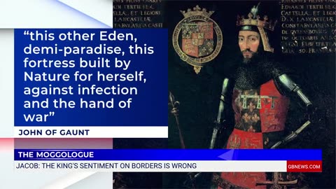 Why would the King claim there are no borders between the UK and France